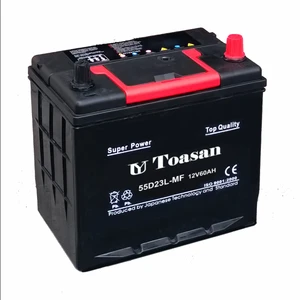 Toasan Newly Designed Top Calcium 12V60AH SMF Auto Battery--55D23L-MF(12V60AH)