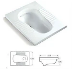 toilet ceramic squatting pan JD-601
