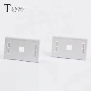 TOM-FP-US-06 70*115mm USA 120 type Face plate 1 port Wall Faceplate single port Matte Surface USA faceplate