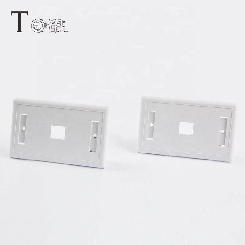 TOM-FP-US-06 70*115mm USA 120 type Face plate 1 port Wall Faceplate single port Matte Surface USA faceplate