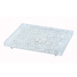 Toprank plastic gel freezer cooling keep fresh fruit serving plate tray,gel freezer plate cooling for food cold storage