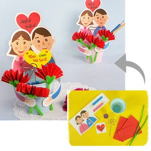 tp070 Making Paper flower Spinder Children Kids Educational DIY Handmade Craft Toy Art Kit from Korea