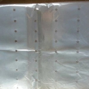 Transparent breathable  Perforated plastic sheet bag for flower basket plastic liner