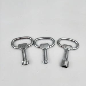 Triangular key for cabinet lock