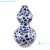 Import Twisted Leaf and Flower Blue and White Porcelain Gourd Vase from China
