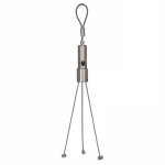 Two way cable gripper wire rope fixture hanger for light