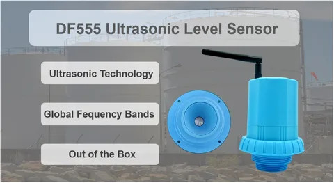 Ultrasonic fuel level sensor diesel deep well water tank level meter