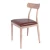 Import Unique design Mimic Wood grain Metal Iron Leg Leather Seat Chair from China