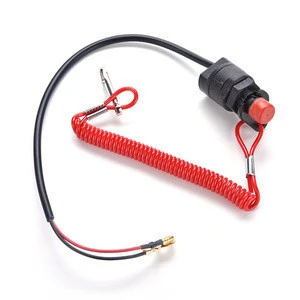 Universal Boat Outboard Engine Motor Kill Stop Switch Safety Tether Lanyard Motorcycle Accessories Motorcycle Switches