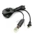 Import US Polarized 2 Prong Plug Lamp Power Cord with On/Off Switch, Black Lamp Wire with Molded Plug, 6 Feet Lamp Cord Set from China