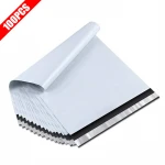 [USA Warehouse] 100PCS Amazon Instock White Poly Mailer Recycled Courier Bags for Packaging Express Shipping Mailing Bag