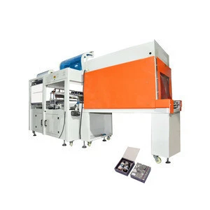 used label printing shrink wrapping machine semi automatic