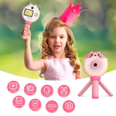 Ushining Quality Assurance Dual Camera Easy Use Selfie Photos  Small Video Camera For Kids