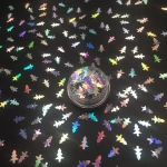 Various shapes of sequins solvent resistant crystal glitter powder