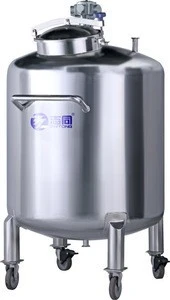Vertical stainless steel honey hot water heat storage tank