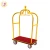 Import Vintage Brass Hotel Luggage Cart with Wheels from China