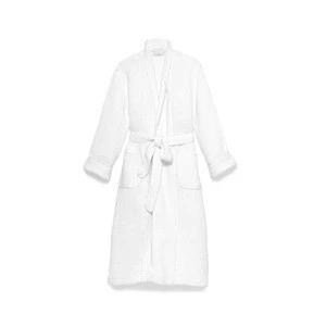 Waffle weave style 100% cotton kimono luxury hotel bath robes for women and men guest