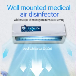 Wall Air Conditioner UVC Hepa Carbon Air Purifier Hotel Room with UV Light