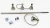 Import Wall mounted 24&quot; single towel bar bracket Chrome from China