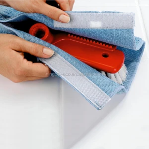 Washable Reusable Replacement Microfiber Mop Cleaning Cloth for Mop and Broom with Magic Tape