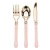 Import White and Gold Plastic Disposable Flatware Set, 36-Piece, Service for 12 from China