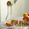 Wholesale 1000ml Crystal Glass Water Kettle Pot with Glass Ball Lid