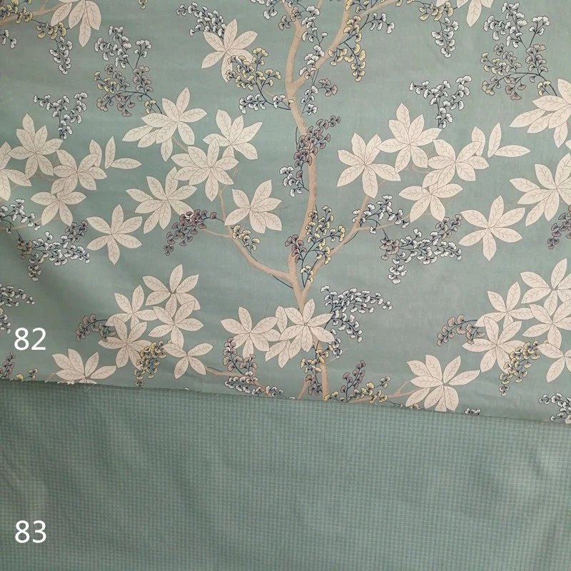 wholesale 63 inch width 100% cotton printed twill bed sheet fabric
