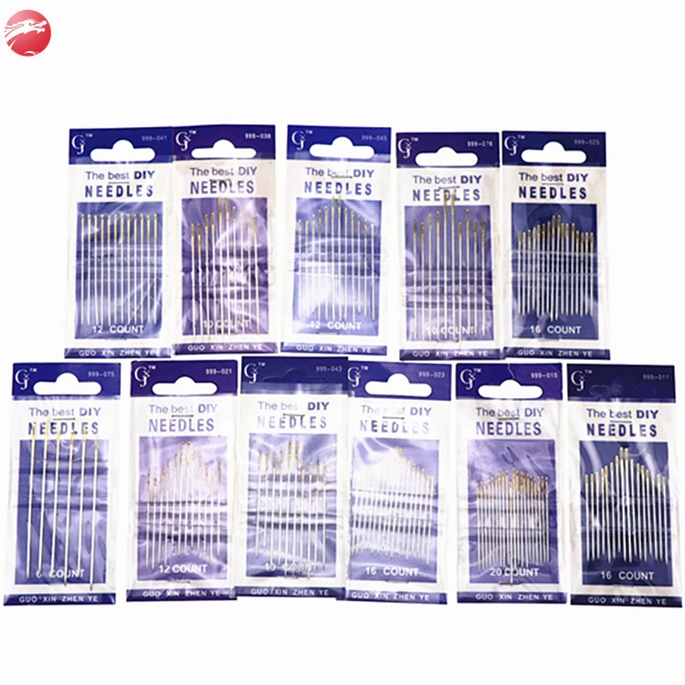 Wholesale Bulk Tapestry Needle Hand Sewing Needles Gold Tail Withpoint Gold eye