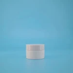 Wholesale  Capacity 10g Plastic Empty Split Bottle Skincare Packaging White PP Cream Jars Container