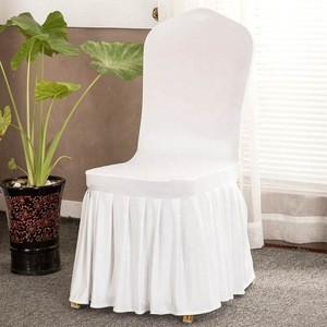 Wholesale cheap disposable spandex pattern rosette red chair cover for banquet&amp;wedding dining