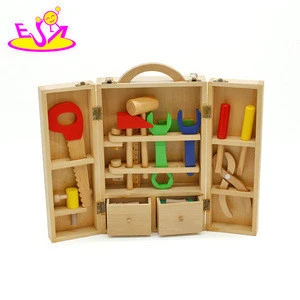 Wholesale cheap educational wooden mini tool set toy for children W03D008