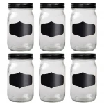 wholesale clear wide mouth glass juice drinking mason jar glass storage jar and bottle with seal screw metal top lid