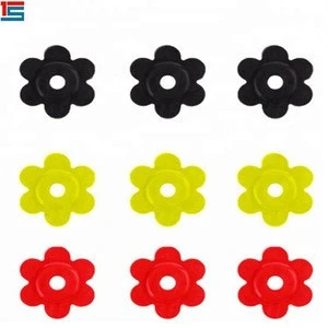 Wholesale colorful qualities cheap garden flag set rubber stopper and anti wind clip