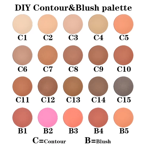 Wholesale Contouring Makeup Palette Custom Bronzer Blush High Pigment Contour Powder Pallet