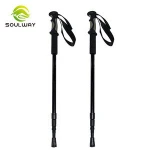 Wholesale Custom Logo Outdoor twist lock telescopic  hiking sticks trekking pole walking stick ski poles walking stick