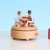 Import wholesale custom wooden music box Carousel music box for girl gifts from China