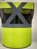 Wholesale Customized Logo Printed Hi Vis Reflective Security Construction Safety Vest With Zipper Closure