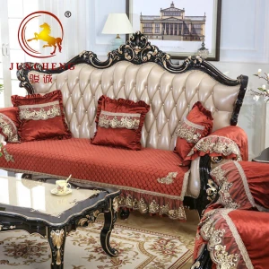wholesale flame retardant fitted european style house ready made corner sofa cover