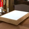 wholesale hot sale hotel good quality decorative pleated quilted fitted bed skirt