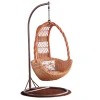 Wholesale Low Moq Professional L-Shaped Real Vine true Rattan chair Swing Hanging Chair wicker home furniture outdoor garden