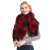 Import Wholesale Luxury Warm Bands Scottish Plaid Ladies Winter Knitted Women Mexican Poncho Shawl And Scarf from China