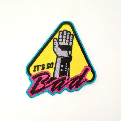 Wholesale Manufacturer Custom Clothing Stitched Fabric Badge Embroidery Patch For Jersey