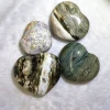 wholesale Natural Ocean Jasper Quartz Heart Shaped Crystal Stones