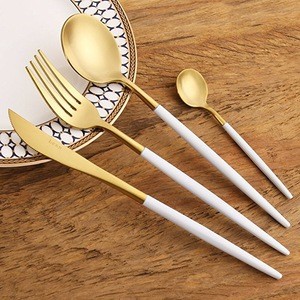 Wholesale New product gold cuttlery flatware set stainless steel tableware 304 stainless steel flatware cutlery set