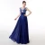 Import Wholesale Plus Size Chiffon Beading Long Cheap Navy Blue Bridesmaid Dress from China