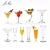 Import wholesale polycarbonate Unique Shape Unbreakable Plastic Martini wine Glasses with ball stem from China