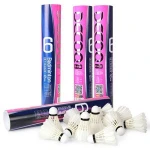 Wholesale Price 12PCS/Tube Shuttlecock Badminton Ball Duck Feather Shuttlecock