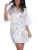 Import Wholesale satin printed king/queen couple robes fashion men and women home nightgown Bathrobe from China