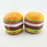 wholesale squishy slow rising fake jumbo hamburger toys for promotional