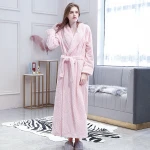 wholesale Winter robes and thick long flannel bathrobes for men and women